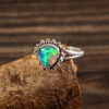Gemstone Natural Ethiopian Opal 925 Sterling Silver Gemstone Ring - R625