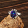 Gemstone Natural Ethiopian Opal 925 Sterling Silver Gemstone Ring - R678