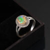 Gemstone Natural Ethiopian Opal 925 Sterling Silver Gemstone Ring - R645