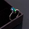 Natural Ethiopian Opal 925 Sterling Silver Gemstone Ring - R588