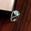 Natural Ethiopian Opal Solid 925 Sterling Silver Gemstone Ring - R727