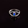 Natural Ethiopian Opal Solid 925 Sterling Silver Gemstone Ring - R740