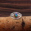 Natural Ethiopian Opal Solid 925 Sterling Silver Gemstone Ring - R770