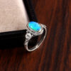 Natural Ethiopian Opal Solid 925 Sterling Silver Gemstone Ring - R777