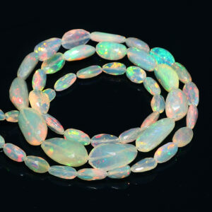 Natural Ethiopian Opal Faceted Nuggets Beads 7X4-12X8MM
