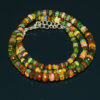 Yellow Ethiopian Opal Faceted Rondelle Beads, Multi Fire Opal Beads - 3X1-6X4MM