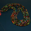 AAA+ Excellent Quality Black Opal Faceted Rondelle Beads Ethiopian Opal Bead Flashy Opal beads- 4.5-7MM