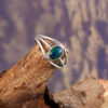 Natural Ethiopian Opal Solid 925 Sterling Silver Gemstone Ring - R825