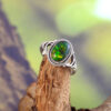 Natural Ethiopian Opal Solid 925 Sterling Silver Gemstone Ring - R862
