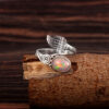 Natural Ethiopian Opal Solid 925 Sterling Silver Gemstone Ring - R863