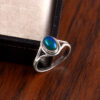 Natural Ethiopian Opal Solid 925 Sterling Silver Gemstone Ring - R854