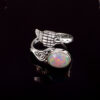 Natural Ethiopian Opal Solid 925 Sterling Silver Gemstone Ring - R820