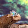 Natural Ethiopian Opal Solid 925 Sterling Silver Gemstone Ring - R835