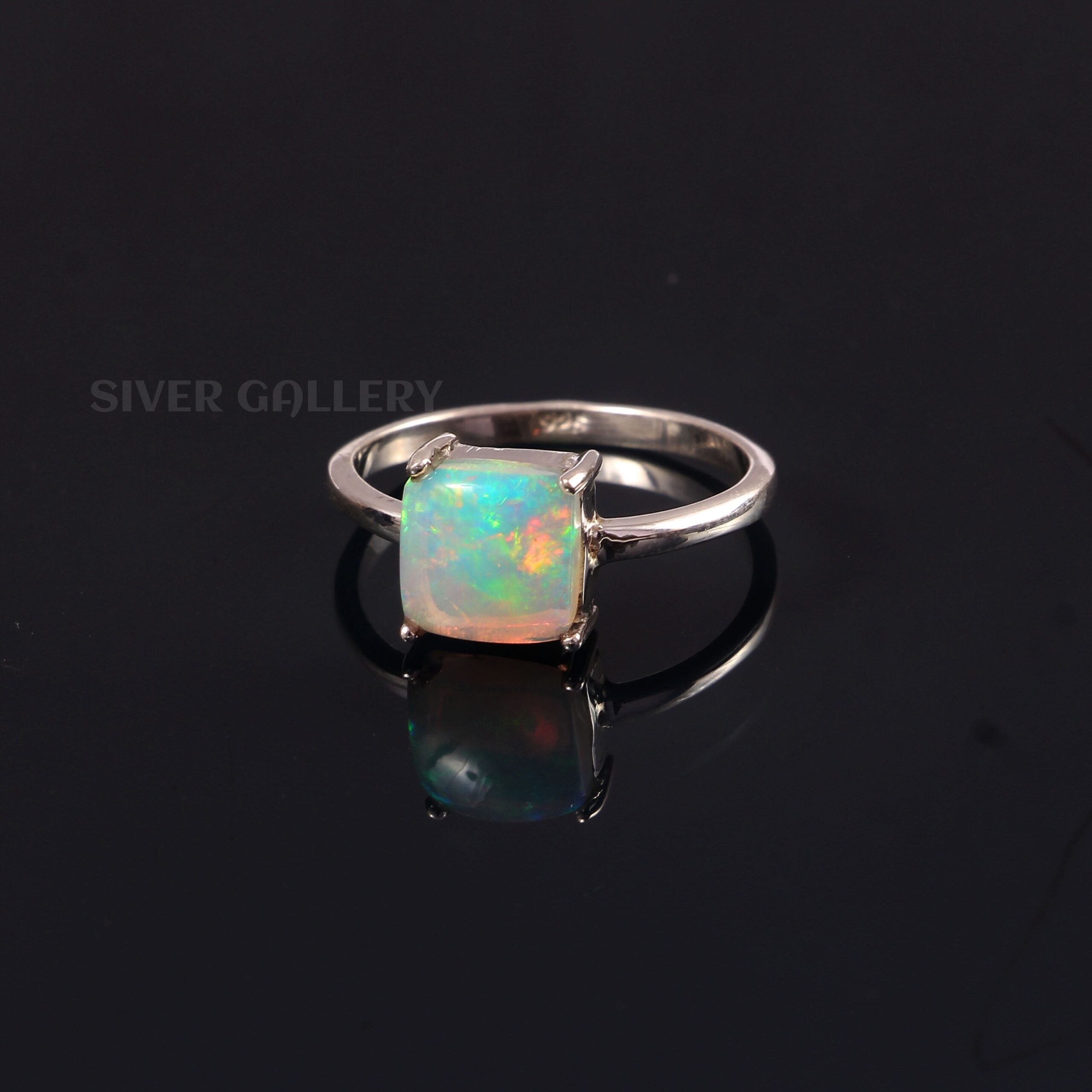 Ethiopian Opal 925 Sterling Silver Ring ~ Natural Opal Fancy Ring ~ Statement Ring ~ Boho Ring ~ Gemstone Ring ~Dainty Handmade Ring For Her