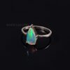 Natural Ethiopian Opal Ring, Engagement Ring, 925 Sterling Silver, Dainty Opal Ring- R888
